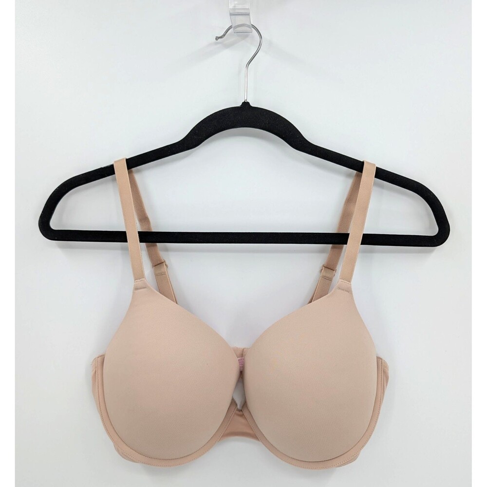 Victoria's Secret PINK Bra 34DD Beige Push Up-READ